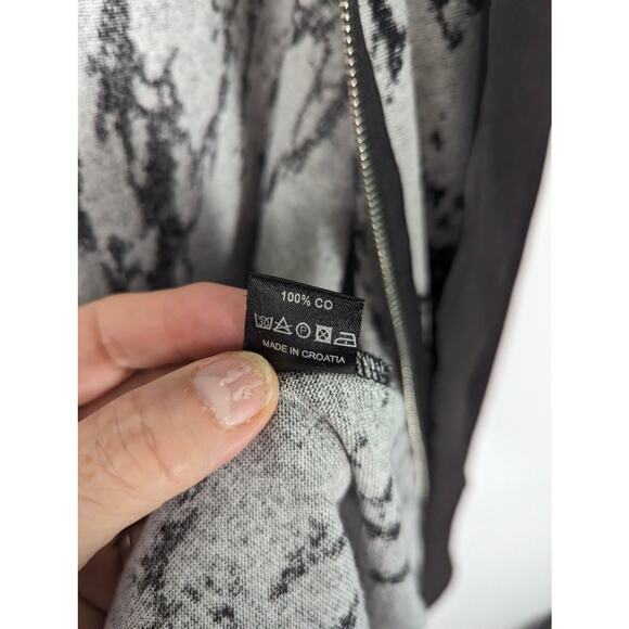 L-NK by Ogi Antunac Zip Front Hoodie Asymmetric Terry Cotton Jacket Small - Picture 7 of 11